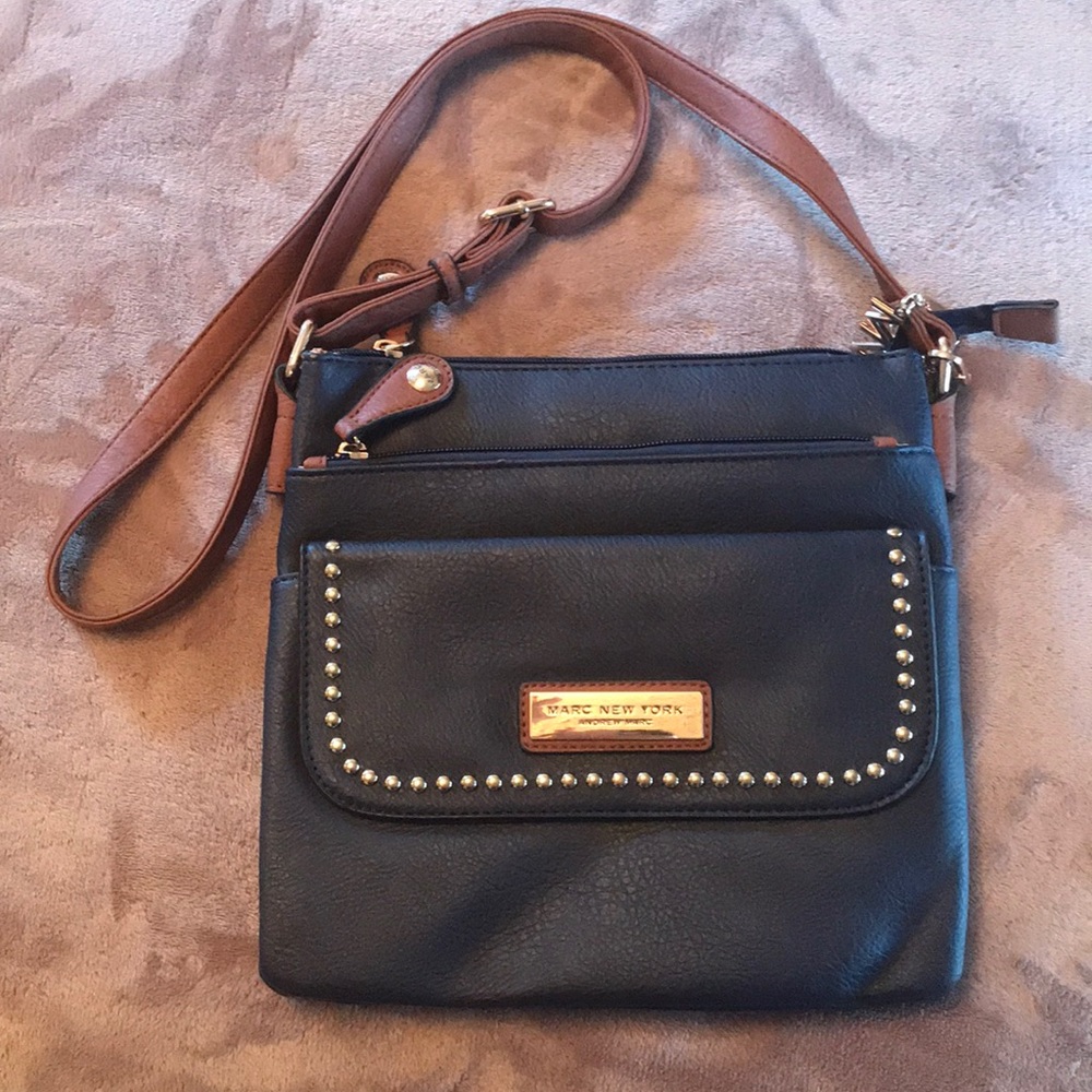 Marc New York leather messenger bag